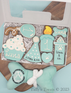 Baby Blue - Happy Barkday Box